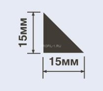 Молдинг HiWood TR15 белый 15х15 мм 200 см