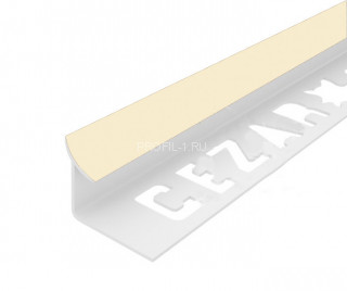 Внутренний угол ПВХ закладной для плитки 9 мм Cezar 102 Слоновая кость 2,5 м (10 штук) Внутренний угол ПВХ закладной для плитки 9 мм Cezar 102 Слоновая кость 2,5 м (10 штук)