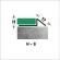 Наружный профиль из нержавеющей стали со скосом для плитки 8 мм FFS 8 P полированная сталь 270 см