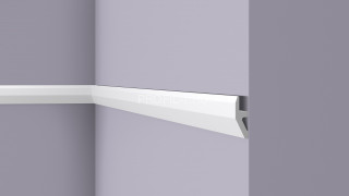 Потолочный плинтус NMC Wallstyl W1 белый полистирол 20х55 мм 2м