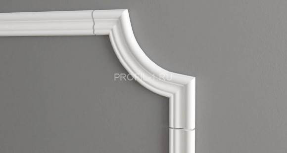 Декоративный уголок для молдингов Decor-Dizayn C1-DD400 полиуретан белый, под покраску 200х200х16 мм