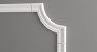 Декоративный уголок для молдингов Decor-Dizayn C1-DD400 полиуретан белый, под покраску 200х200х16 мм