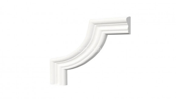 Декоративный уголок для молдингов Decor-Dizayn C1-DD400 полиуретан белый, под покраску 200х200х16 мм