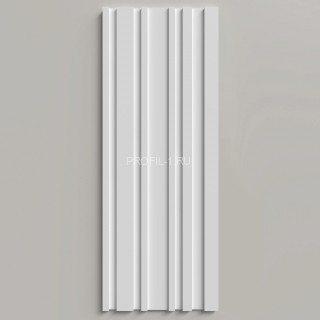 Стеновая декоративная панель 3D Decor-Dizayn DD924(3m) из полистирола белая, под покраску 150х10х3000 мм