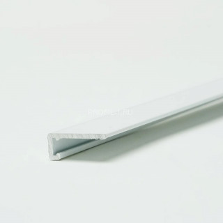 Алюминиевый микроплинтус 6.5 мм ПО-189 белый муар 2.7 м