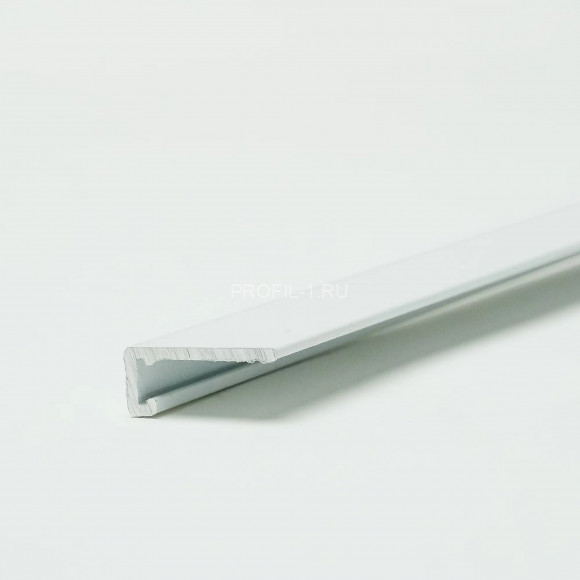 Алюминиевый микроплинтус 6.5 мм ПО-189 белый муар 2.7 м