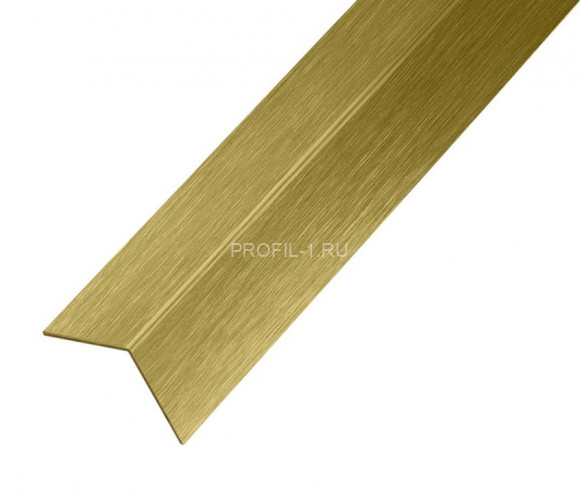 Декоративный уголок 40х40 мм из нержавеющей стали SS 304 FSAP002-40-GS S.S.304 золото сатинированное 3 м