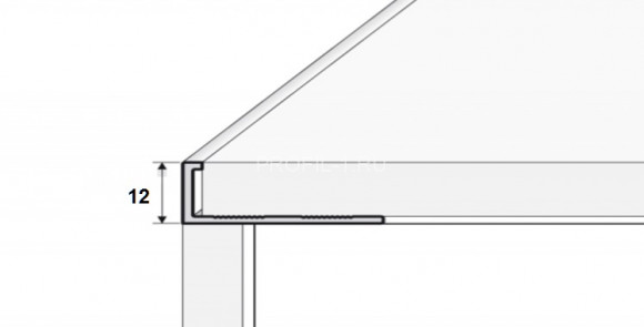 Алюминиевый L-профиль 12 мм Effector 2,5 м A 52.00 золото Алюминиевый L-профиль 12 мм Effector 2,5 м A 52.00 золото