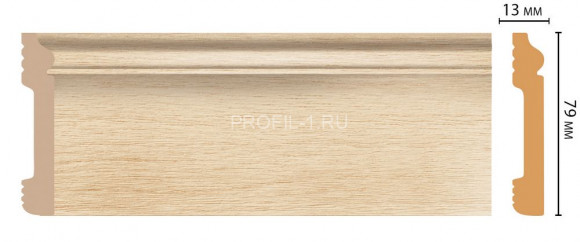 Плинтус напольный DECOMASTER D005-71 ШКx26 (79x13x2400) с кабель-каналом Бук