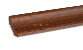 Галтель ПВХ Lemal вогнутая 20х20 мм Цвет 8643 Орех миланский 2,7 м