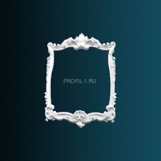 Обрамление зеркала Perfect K1013 белый полиуретан 1100х800х50 мм