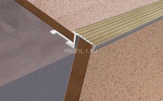 Алюминиевый профиль Z-образный 12 мм Z-12 Бронза РЕ 2,7 м (упаковка 10 штук)