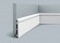 Гибкий напольный плинтус Orac Decor Duropolymer SX138F белый полистирол 138х15 мм 2м