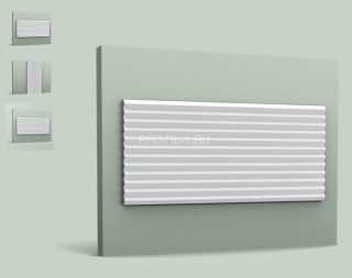 Декоративная стеновая панель 3D Orac Decor W108 белая полиуретан 2000х250 мм