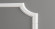 Декоративный уголок для молдингов Decor-Dizayn C1-DD603 полиуретан белый, под покраску 150х150х10 мм