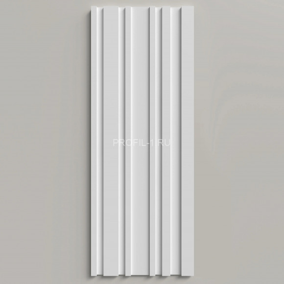 Стеновая декоративная панель 3D Decor-Dizayn DD924 из полистирола белая, под покраску 150х10х2000 мм