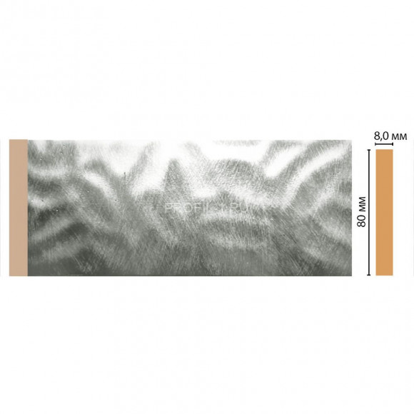 Молдинг DECOMASTER D039-375 ДМ(80x8x2400) цвет Серебро Молдинг DECOMASTER D039-375 ДМ(80x8x2400) цвет Серебро
