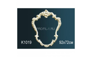 Обрамление зеркала Perfect K1019 белый полиуретан 910х700х45 мм