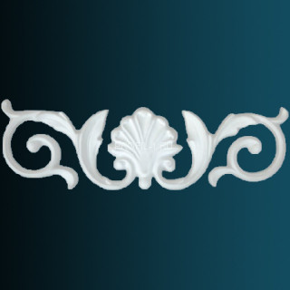 Декоративный орнамент Перфект G2369 белый 88х278х12 мм