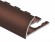 Профиль для плитки С-образный алюминий гибкий 10 мм PV20-10 коричневый матовый 2,7 м