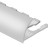 Профиль С-образный гибкий алюминий для плитки 10 мм PV11-02 eco серебро матовое 2,7 м