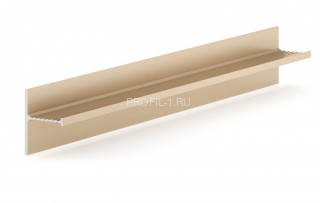 Алюминиевый теневой плинтус Laconistiq Reverse 2.0 светлое золото 3м Алюминиевый теневой плинтус Laconistiq Reverse 2.0 светлое золото 3м