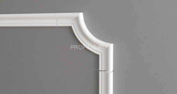 Декоративный уголок для молдингов Decor-Dizayn C1-DD608 полиуретан белый, под покраску 165х165х21 мм