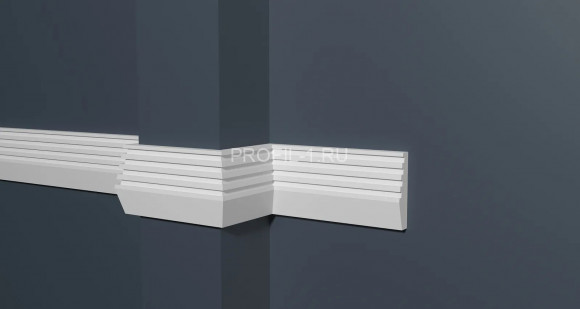 Молдинг Decor-Dizayn DD619 полистирол белый, под покраску 40х10х2000 мм