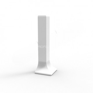 Уголок наружный для напольного плинтуса 100 мм Диал ПЛ-100ун 0035 белый муар RAL 9016 Уголок наружный для напольного плинтуса 100 мм Диал ПЛ-100ун 0035 белый муар RAL 9016