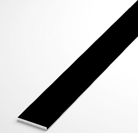 Алюминиевая полоса 15 мм черный муар 3 м 2