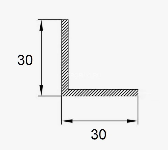 Алюминиевый уголок 30х30 ПБ30х30 шоколад муар 3 м Алюминиевый уголок 30х30 ПБ30х30 шоколад муар 3 м
