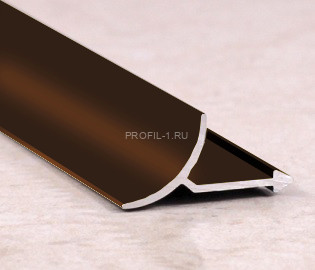 Внутренний профиль для плитки алюминий ПО-В9 бронза глянец  2,7 м Внутренний профиль для плитки алюминий ПО-В9 бронза глянец  2,7 м