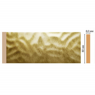 Молдинг DECOMASTER D039-374 ДМ(80x8x2400) цвет Золото Молдинг DECOMASTER D039-374 ДМ(80x8x2400) цвет Золото