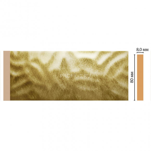 Молдинг DECOMASTER D039-374 ДМ(80x8x2400) цвет Золото Молдинг DECOMASTER D039-374 ДМ(80x8x2400) цвет Золото