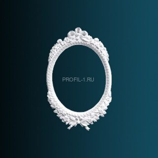 Обрамление зеркала Perfect K4051 белый полиуретан 820х500х48 мм