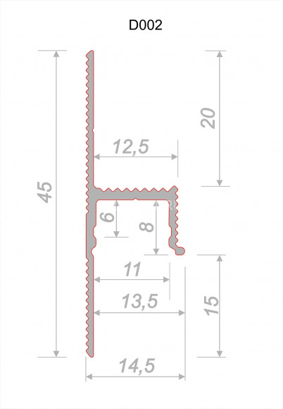 Алюминиевый теневой плинтус Decaro Engineering D002A Black черный с возможностью LED подсветки 2м Алюминиевый теневой плинтус Decaro Engineering D002A Black черный с возможностью LED подсветки 2м