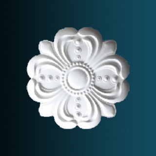 Декоративный орнамент Перфект G2381 белый 390х390х35 мм