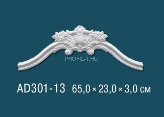 Угловой элемент с орнаментом Перфект AD301-13 650х230 мм