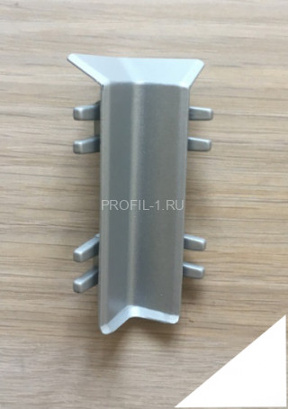 Уголок внутренний для плинтуса ПТ-70 металл белый