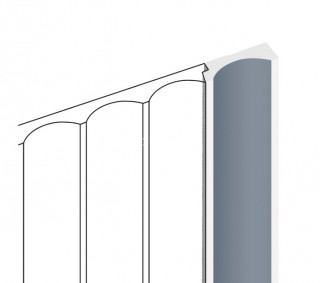 Финишный молдинг HiWood LF139B BU29 серый 12х34 мм 2,7 м Финишный молдинг HiWood LF139B BU29 серый 12х34 мм 2,7 м