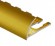 Профиль С-образный гибкий алюминий для плитки 10 мм PV11-04 eco золото матовое 2,7 м