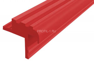 Закладной профиль противоскользящий БШ-30 красный бухта 10 м резиновый