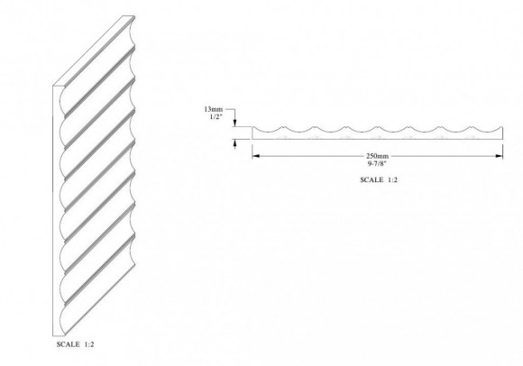 Декоративная стеновая панель 3D Orac Decor W109 белая полиуретан 250х13 мм 2м