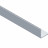Алюминиевый уголок 10х10 мм NEEXY PV60-02 MS серебро матовое 2.7 м
