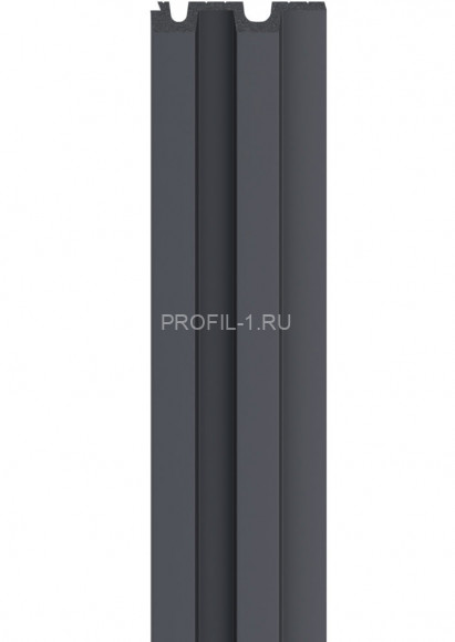 Реечная настенная панель VOX LINERIO L-LINE антрацит 2650х122х21 мм Реечная настенная панель VOX LINERIO L-LINE антрацит 2650х122х21 мм
