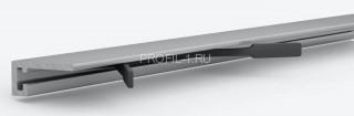 Алюминиевый микроплинтус Laconistiq micro 11 mini серебро 2 м Алюминиевый микроплинтус Laconistiq micro 11 mini серебро 2 м