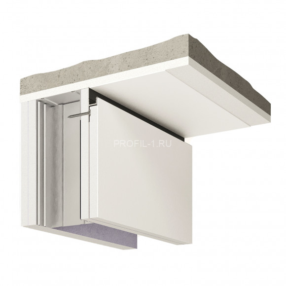 Алюминиевый теневой плинтус Decaro Engineering D003 под покраску с возможностью LED подсветки 2м Алюминиевый теневой плинтус Decaro Engineering D003 под покраску с возможностью LED подсветки 2м