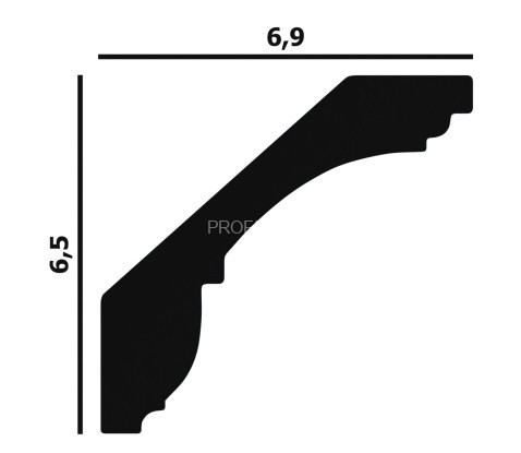 Потолочный плинтус Перфект Плюс P17 65 мм 200 см
