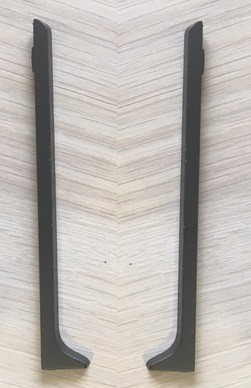 Комплект заглушек для плинтуса напольного ПЛ-100 черный муар