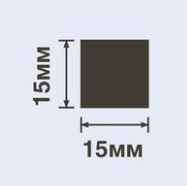 Молдинг HiWood D15V1 белый 15х15 мм 200 см Молдинг HiWood D15V1 белый 15х15 мм 200 см